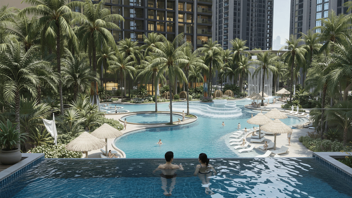 Cụm bể bơi Alumi Garden Pool - ảnh 3